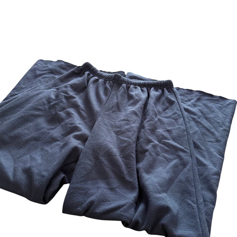 Suzette Collection Black Velour Pants Size S Wide Leg Y2K Lounge Sweatpants